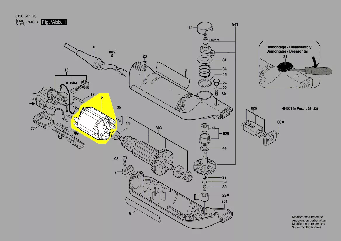 Stator réf. 2 604 220 705 Bosch